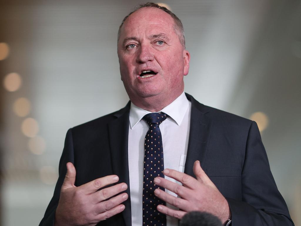 Deputy Prime Minister Barnaby Joyce said the new project would generate around 9,900 new jobs. Picture: Newswire/Gary Ramage.