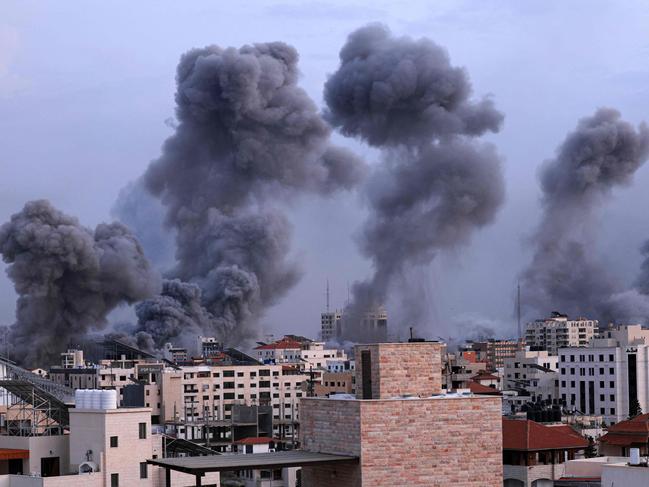 The death toll in Gaza had risen to 493 on Monday, according to the Palestinian Health Ministry there. At least 2,751 others have been injured, the ministry said. Picture: AFP.