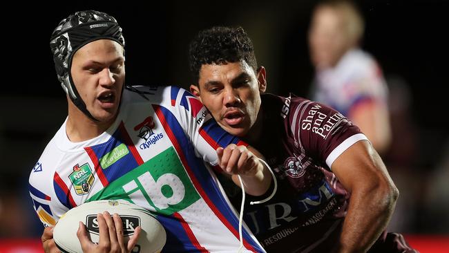 Kalyn Ponga provided the match-winning play for the Knights against Manly.