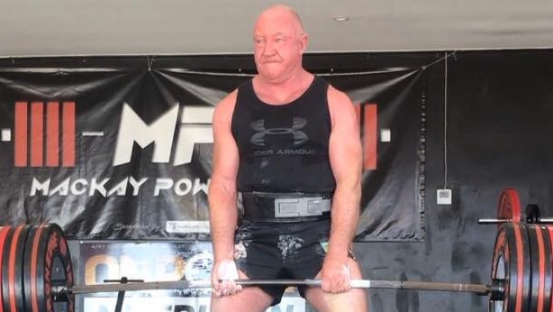 Mackay's Simon Watkins holds eight national powerlifting records.