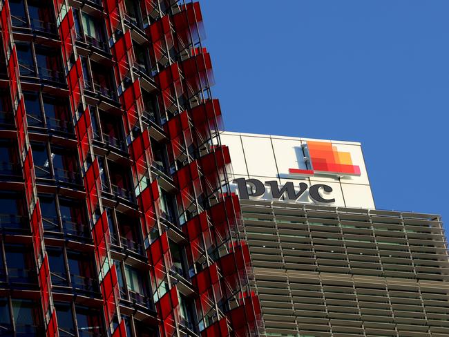 SYDNEY, AUSTRALIA - NewsWire Photos JUNE 20, 2023: PWC, Price Water House Coopers signage on a building in  BarangarooPicture: NCA NewsWire / Damian Shaw