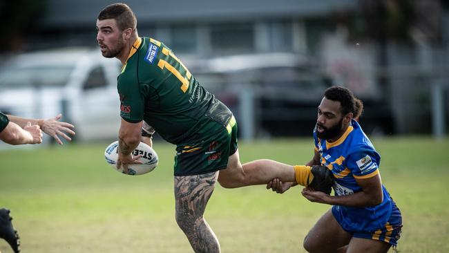 Liam Cassidy looks to pass. Pics by Julian Andrews.