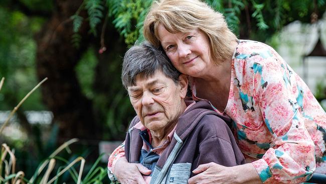 Middleton couple Julie and Geoff Walsh. Geoff suffers from motor neurone disease. Picture: Tom Huntley