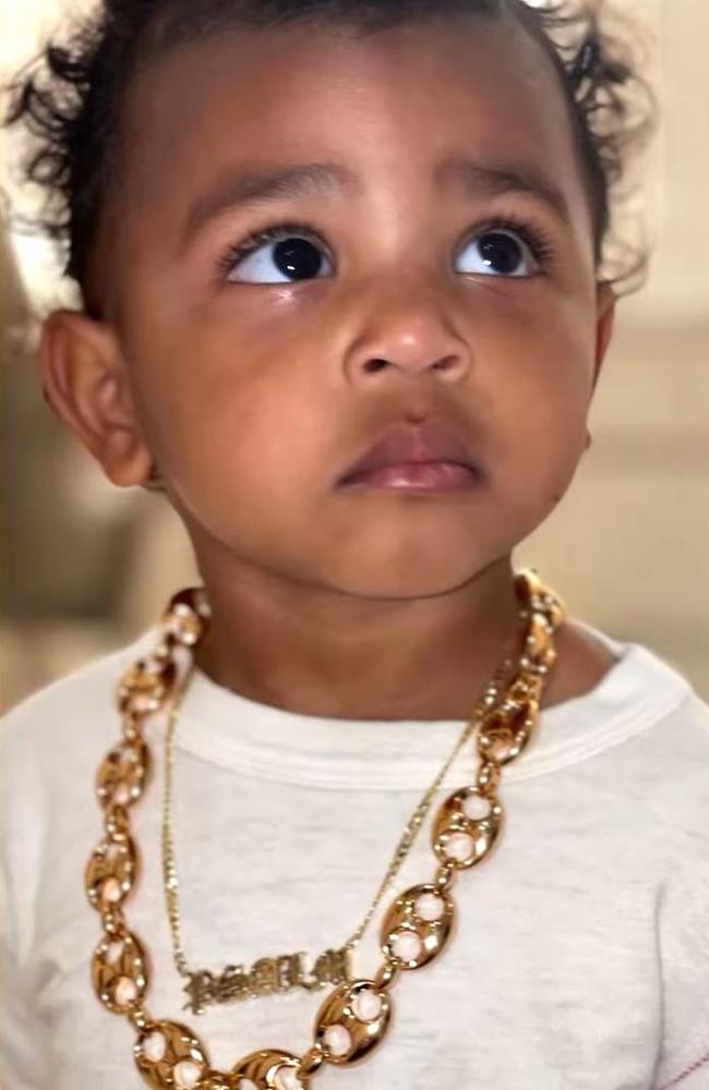 Kim Kardashian said Psalm's chain is real.