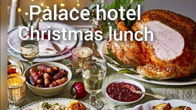 The Palace Hotel advertised a prepaid Christmas Day Lunch on December 4.