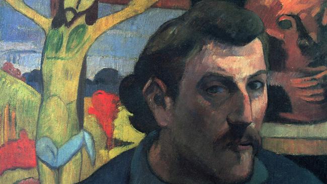 Detail of Paul Gauguin’s Portrait of the Artist with the Yellow Christ 1889.