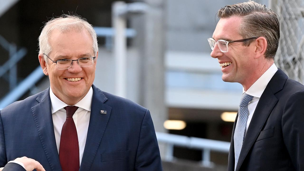 Prime Minister Scott Morrison and NSW Premier Dominic Perrottet have been challenged in court over their push to preselect three sitting Liberal MPs. Picture: NCA NewsWire/Bianca De Marchi