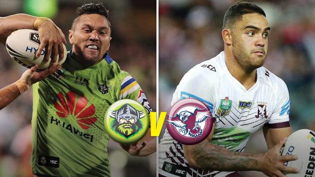 Raiders take on Sea Eagles in friday night footy