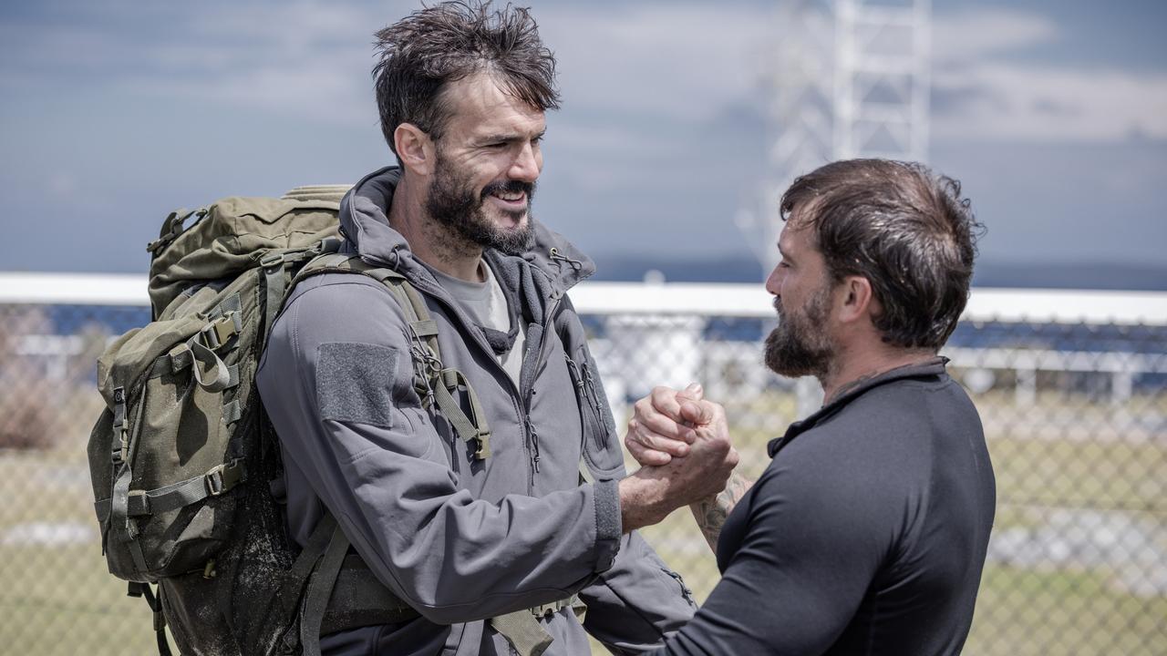 SAS Locky Gilbert is composed but devastated as Chief Instructor Ant Middleton and staff culls him from the course. Picture: supplied