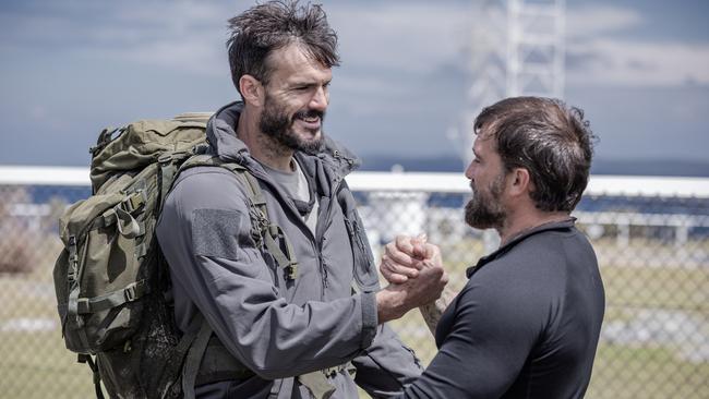 SAS Locky Gilbert is composed but devastated as Chief Instructor Ant Middleton and staff culls him from the course. Picture: supplied