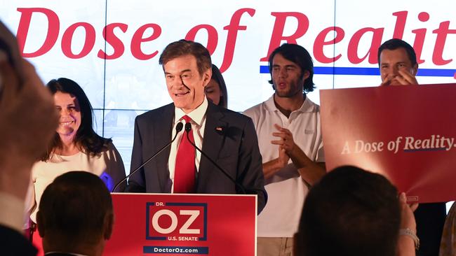 Trump put a little under $25,000 to boost Mehmet Oz in Pennsylvania and attack Mr Oz’s two Senate primary opponents.