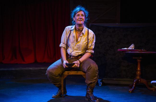 Virginia Gay as Calamity Jane, which opened last night at Belvoir in Sydney. Picture: supplied