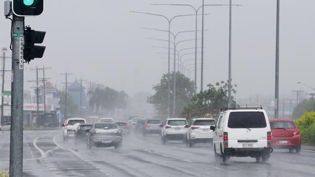 Drivers are being warned to exercise caution when driving on Friday and the weekend as flash flooding is expected across the region. Picture: Brendan Radke