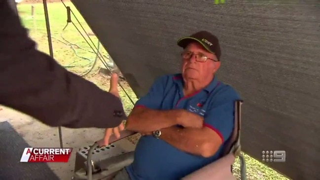A person of interest in the Marilyn Wallman investigation confronted by TV crew 