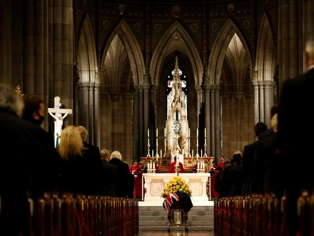 About 500 mourners gathered at St Patrick’s. Picture: Getty