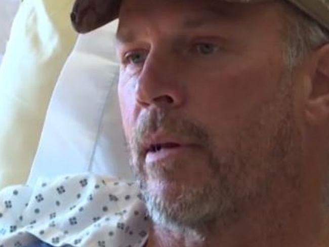 A hunter who crawled for days after breaking his leg in the wilderness says his love for his fami