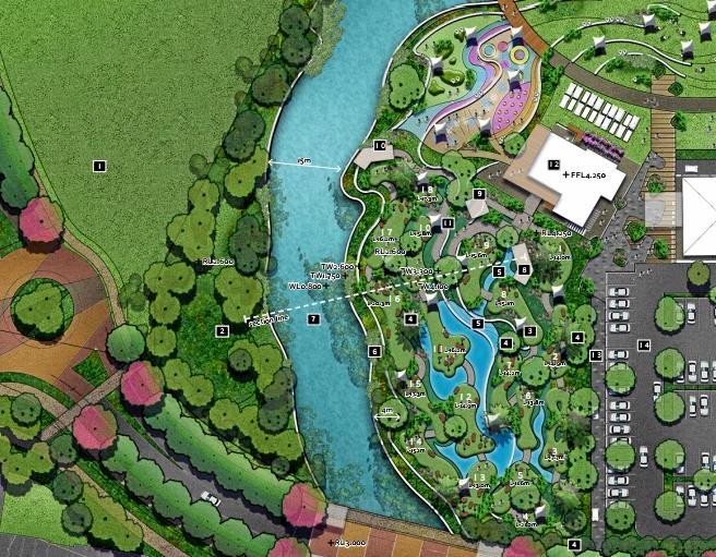 Plans for a new mini golf course at Pelican Waters Golf Club. Picture: Contributed