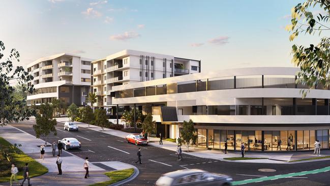 Work has started on a multimillion dollar development at Sippy Downs with 46 units, a child care centre and commercial office space to be built.