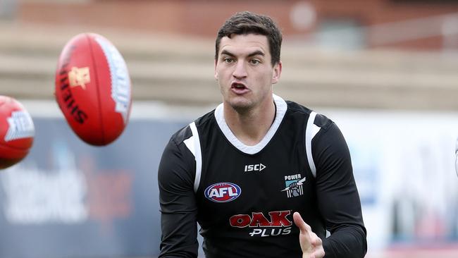 Tom Rockliff has scored just one ton since Round 9. Picture: Sarah Reed