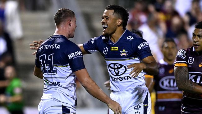 The Cowboys staged an impressive comeback after trailing by 12-points at halftime. Picture: Getty Images.