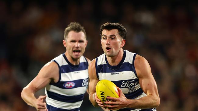 Mark O'Connor is keen to re-sign with the Cats. Picture: Sarah Reed/AFL Photos via Getty Images