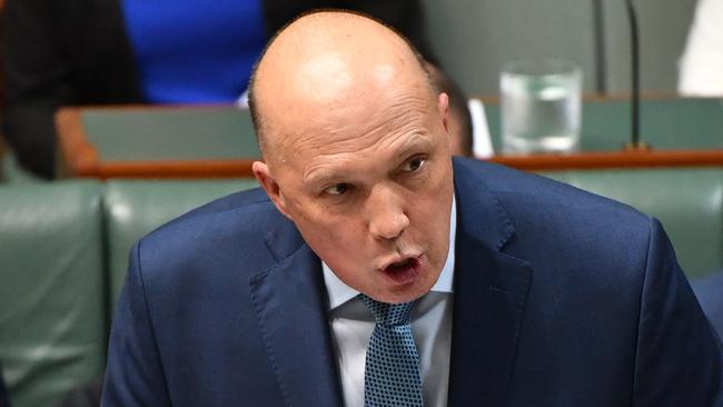 Home Affairs Minister Peter Dutton. Picture: AAP