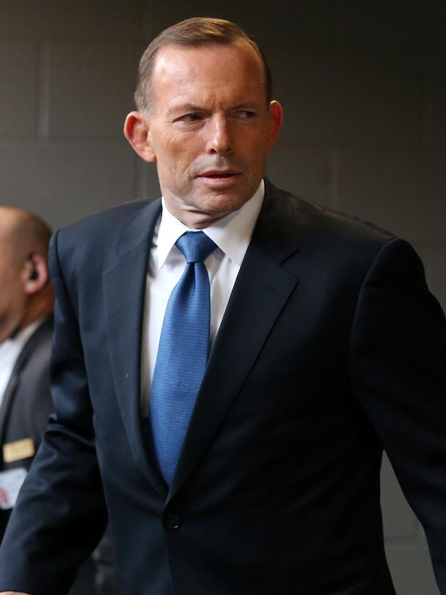 Then-Prime Minister Tony Abbott in Adelaide in 2015. Picture: Calum Robertson