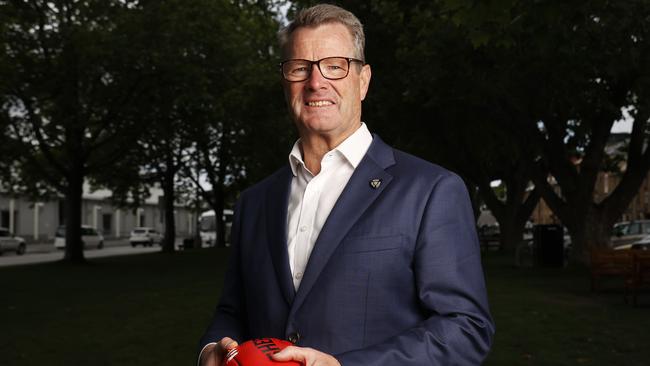 Grant O'Brien as the Inaugural Chair of the Tasmanian AFL Club. Picture: Nikki Davis-Jones