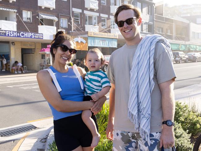 James and Heidi Hargrave with their 2-year-old son Levi. Picture: Nathan Smith