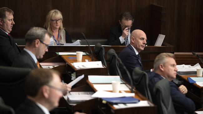 Tasmanian Premier Peter Gutwein during Parliament. Picture Chris Kidd