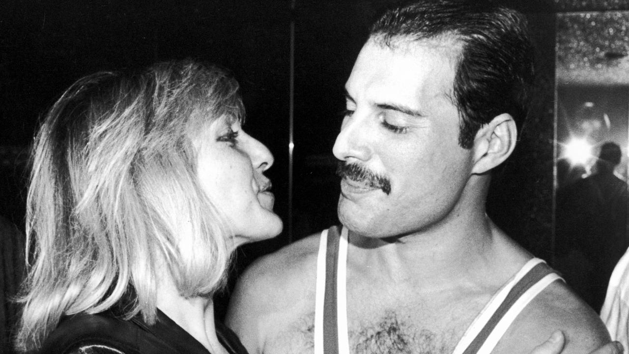 Freddie Mercury with his friend, Mary Austin.