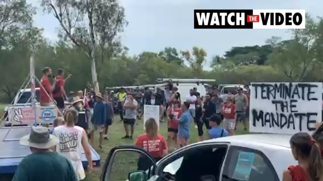 Mandate protesters and police clash in Darwin