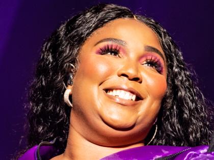 US singer Lizzo on stage at the Melbourne Forum Jan 8, pic Mackenzie Sweetnam