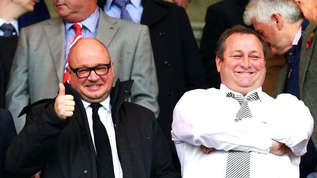 Newcastle United owner Mike Ashley (right) and Managing Director Lee Charnley.