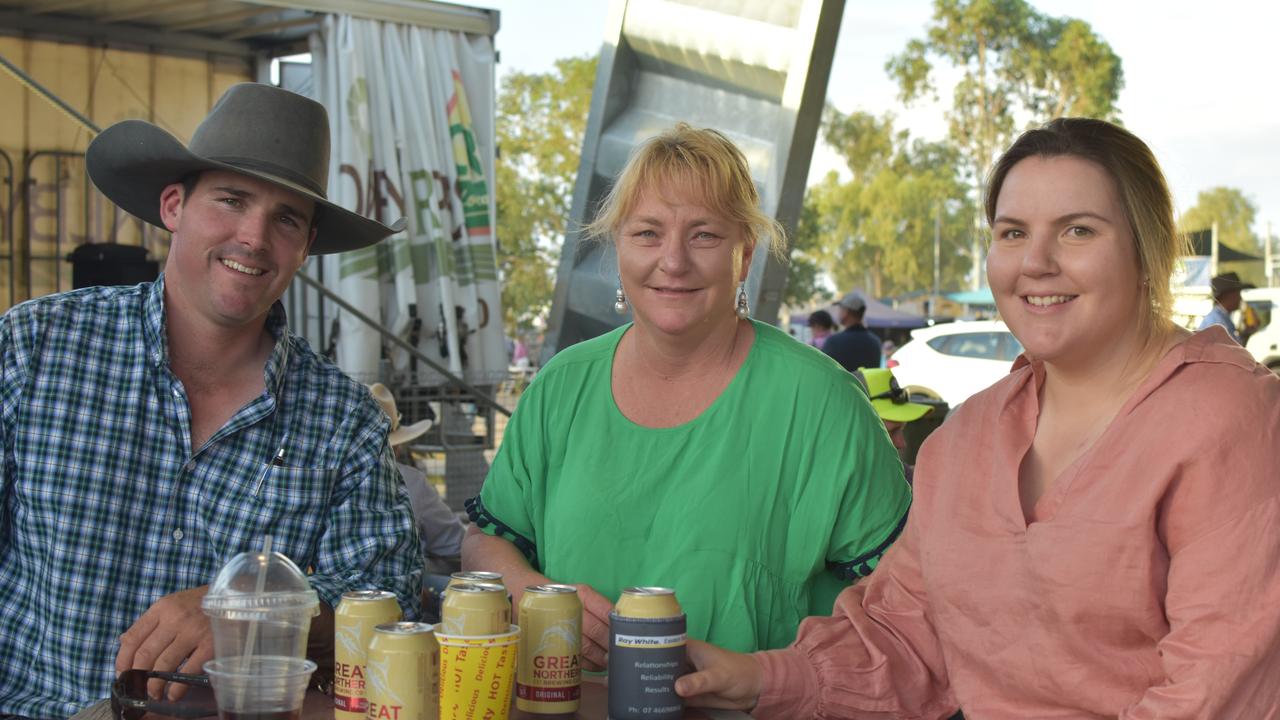 Harry Larnach, Prue Birch and Georgia Birch.