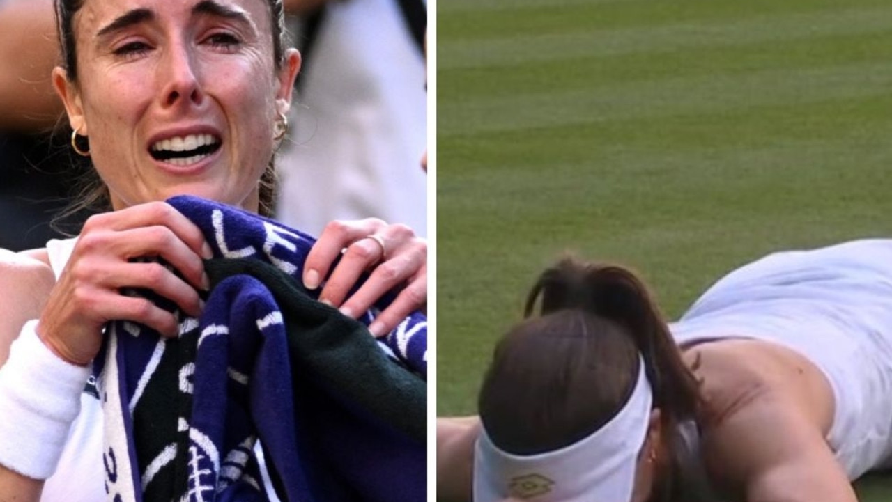 French tennis player Alize Cornet suffered a horrible injury on Centre Court.