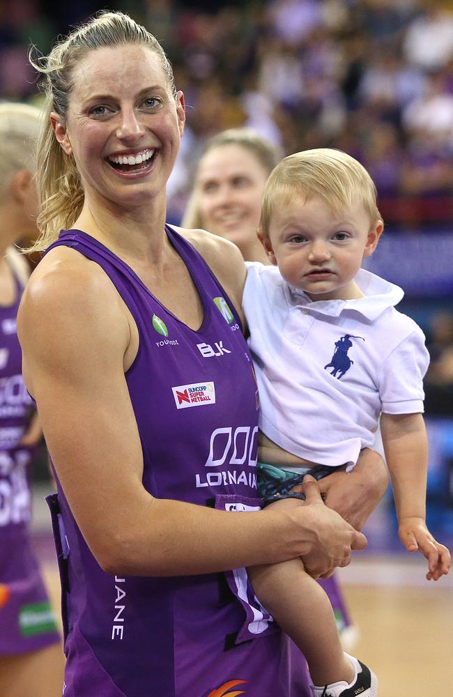 Laura Geitz with her son Barney. Picture: Getty