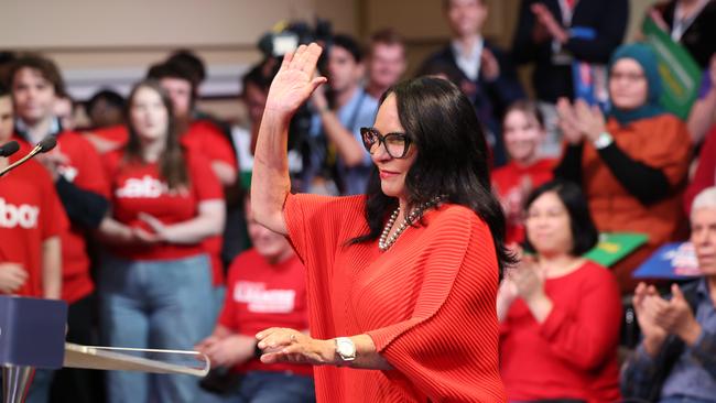 Retiring MP Linda Burney acknowledged Parramatta’s colonial past in her Acknowledgement of Country. Picture: Jason Edwards / NewsWire