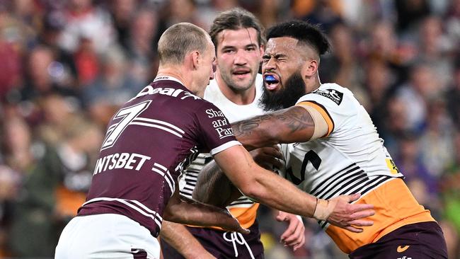 Manly are interested in recruiting Payne Haas from the Broncos. Picture: Getty Images