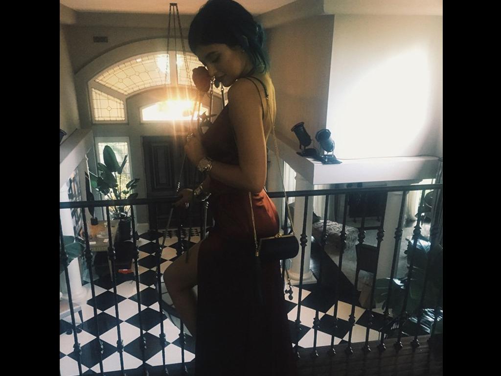 American Music Awards 2014 on social media... Reality star Kylie Jenner posts, “#AMAS” Picture: Instagram