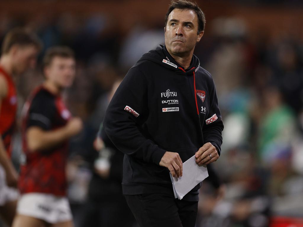 Brad Scott has work to do at Essendon. Picture: Michael Klein