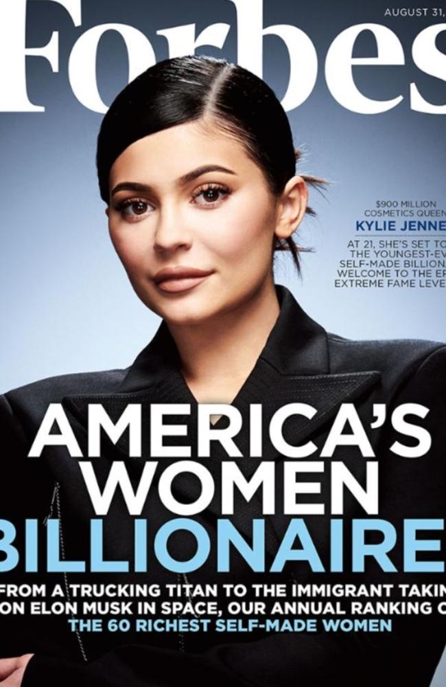 Kylie Jenner’s ‘self-made’ Forbes Cover Is Copping Serious Backlash ...