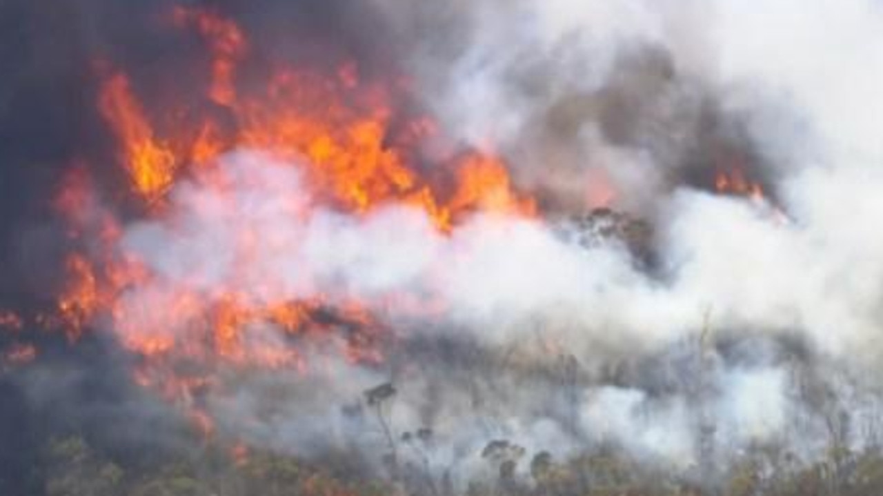 Residents living near Victoria's Grampians National Park told to 'leave immediately’ as massive bushfire spreads. Picture: Sky News