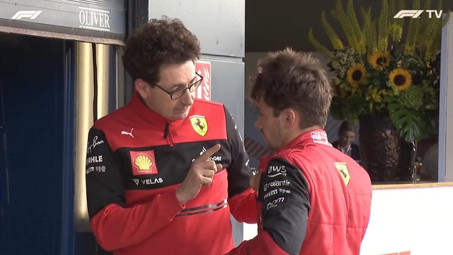 Mattia Binotto publicly scolds Leclerc.