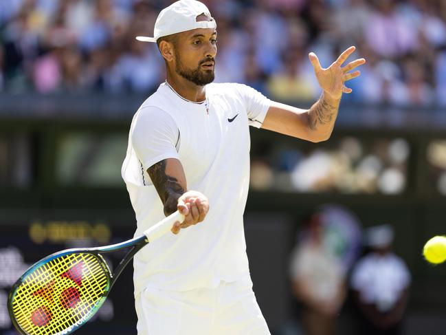 Nick Kyrgios pulls out of Wimbledon. Picture: Simon Bruty/Anychance/Getty Images