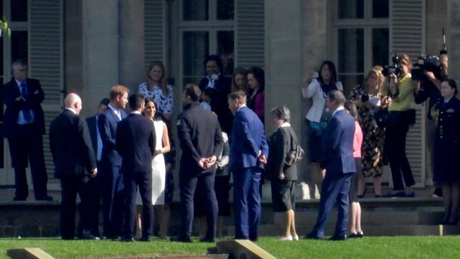 Special guests at Admiralty House for Harry and Meghan’s visit. Picture: John Grainger