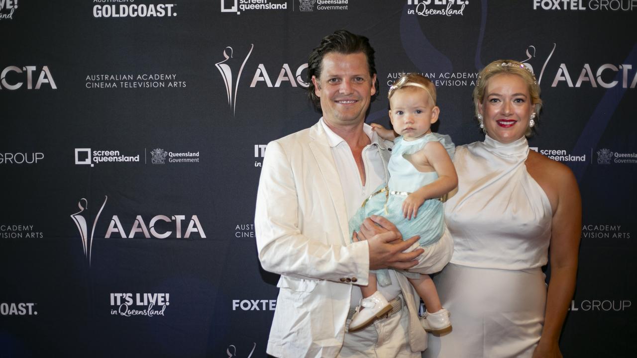 The Davey Family at AACTA Oscars Screening at the Home of the Arts, Gold Coast. Picture: Jessie Jean