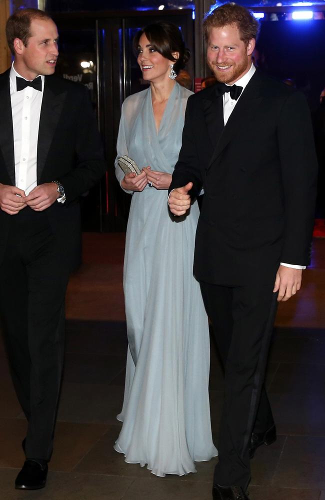 Kate Middleton at the premiere of Spectre in 2015. Picture: AFP/POOL/Chris Jackson