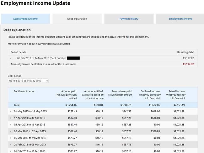 The automated system simply averaged out his earnings over a year, rather than recognising when he had been out of work.