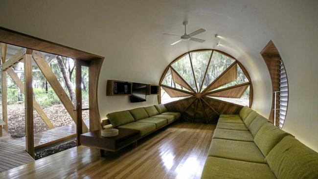 OUTSIDE IN: The Pods is a uniquely designed beach house set on an acre of pristine native forest.